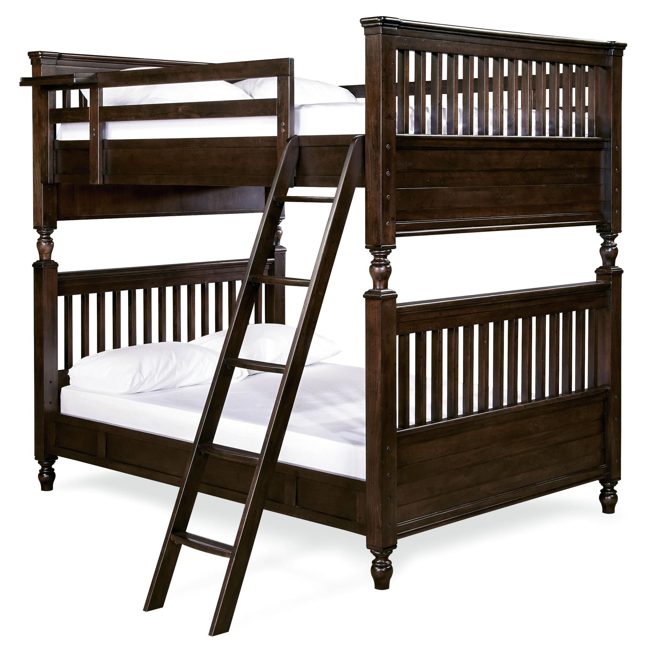 Pine Valley Full Bunk Bed with Rail Post Design Morris Home Bunk Beds